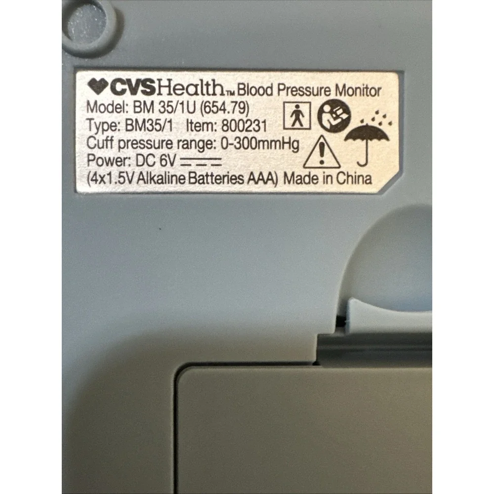 CVS Automatic Blood Pressure Monitor Model BM 35/1U